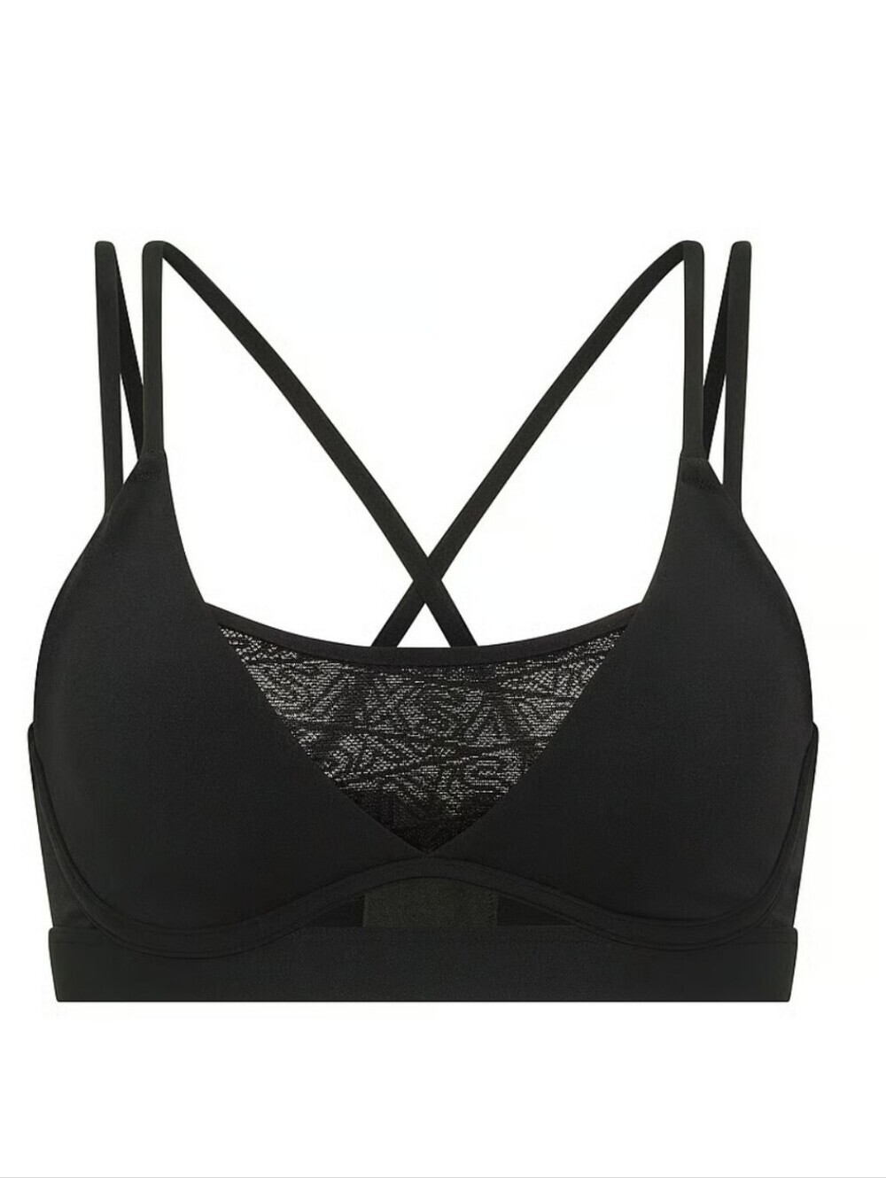 VSX Elevate Strappy Plunge Sports Bra Sz Large
